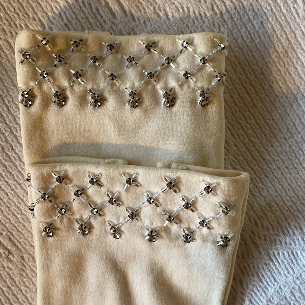 Crescendo Vintage 50’s Collectible Beaded Gloves size 6.5 - Picture 5 of 10
